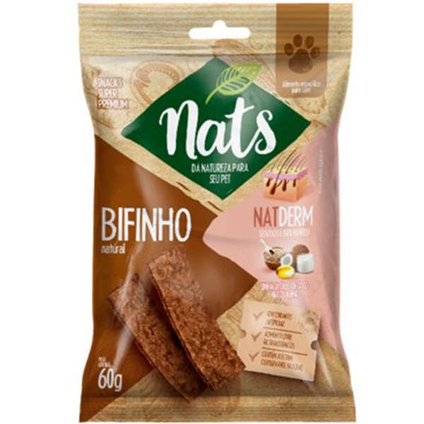 Snack Nats Natderm para Cães
