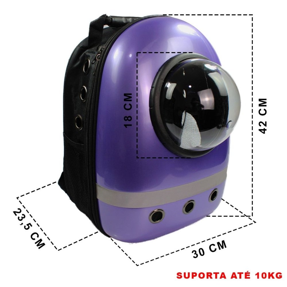 Mochila espacial de Transporte para Gatos EloImports Pet - Imagem 3